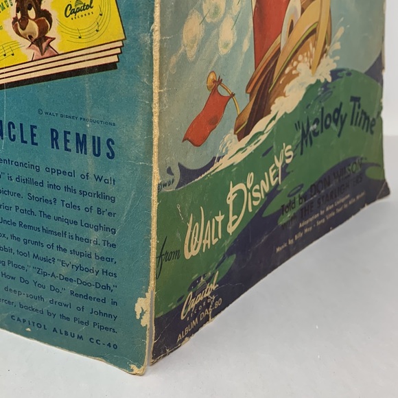 Vintage LITTLE TOOT by WALT DISNEY’S MELODY TIME record cover (only!) no record - Picture 13 of 16